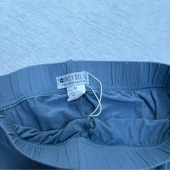 Steel Blue Wide Leg Leggings - Picture 4 of 5